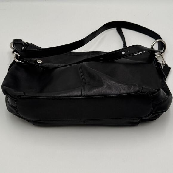 Copied - Coach Womens Purse Navy Leather Mini Brooke Carryall Satchel - Picture 8 of 8